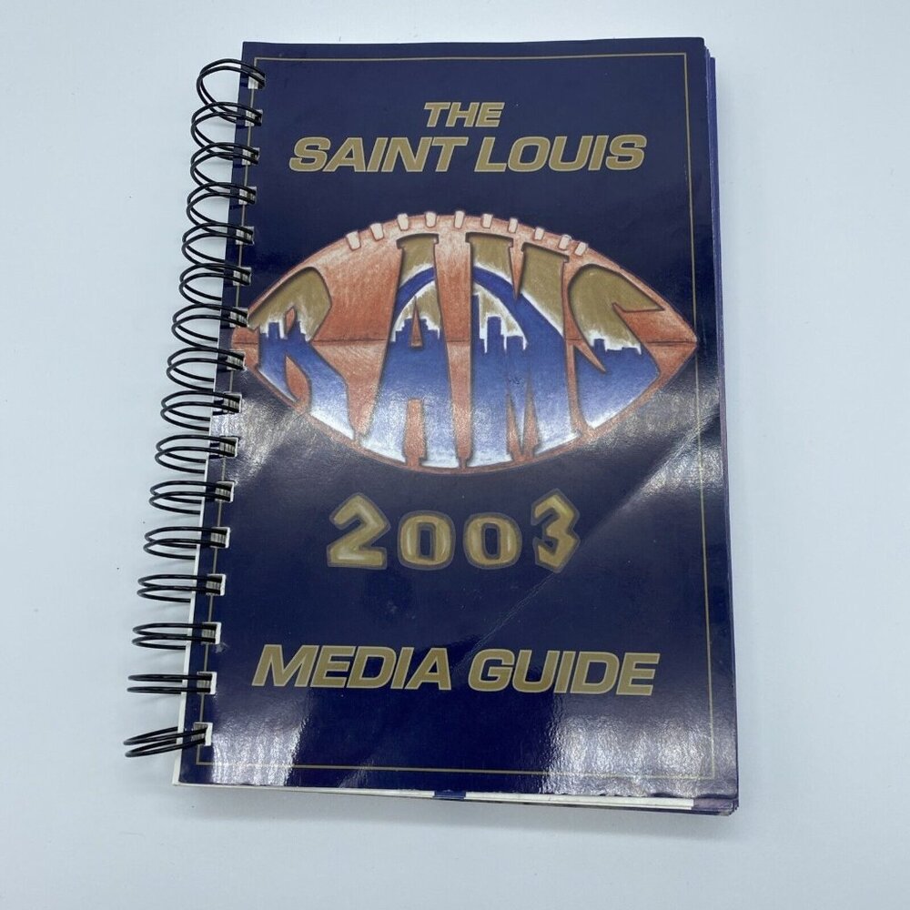St. Louis Rams 2003 Media Guide NFL LA 400 Pages Reference Professional